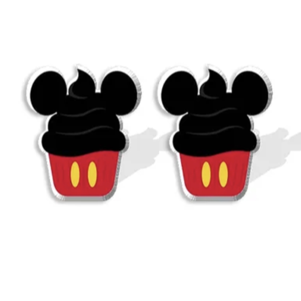 Disney 🌟 Handpainted⭐Disney Mickey Mouse Stainless Steel Stud Earrings